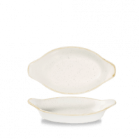 Stonecast Barley White Oval Eared Dish